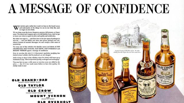 National Distillers ad circa 1942 - Americas big four distilling companies