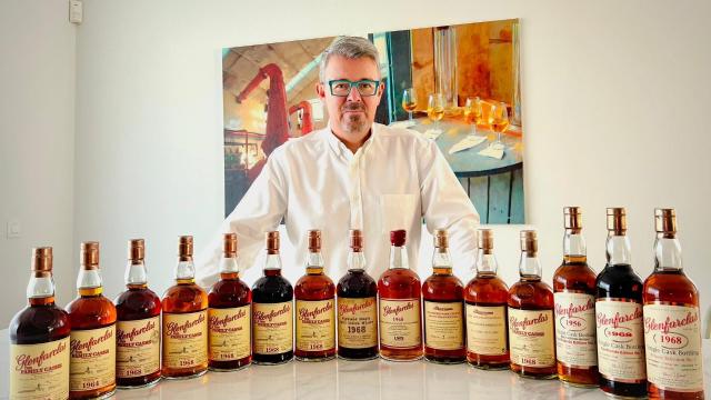 Luc Timmermans and his Glenfarclas Whisky Collection