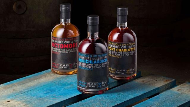 From 11 - 15 March, Whisky Auctioneer will offer 50 bottles of each expression: Bruichladdich, Port Charlotte and Octomore of Jim McEwan's last casks at auction...