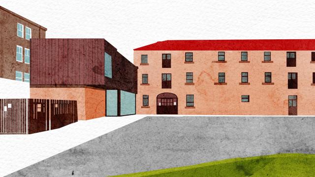 Illustration of Bonnington Distillery
