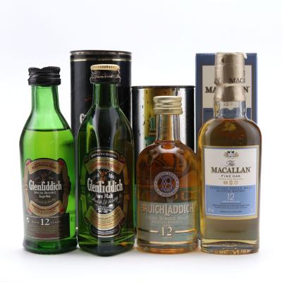 Single Malt Miniatures x 4 / includes Bruichladdich 12 Year Old Single Malt Miniatures x 4 / includes Bruichladdich 12 Year Old