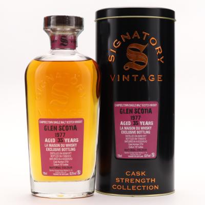 Glen Scotia 1977 Signatory Vintage 35 Year Old Cask Strength Glen Scotia 1977 Signatory Vintage 35 Year Old Cask Strength