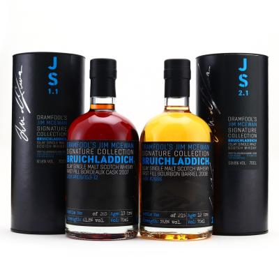 Bruichladdich Dramfool Jim McEwan Signature Collection 1.1 & 2.1 / Bottle #014
