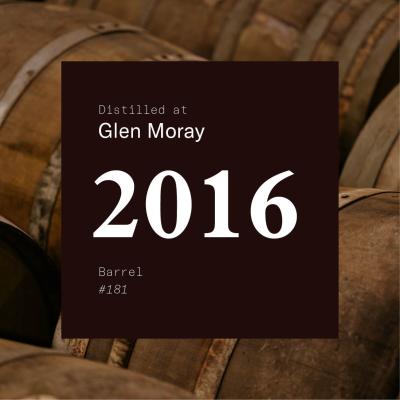 Image for Cask: Glen Moray 2016 Barrel #181 / stored at Inveralmond Bond