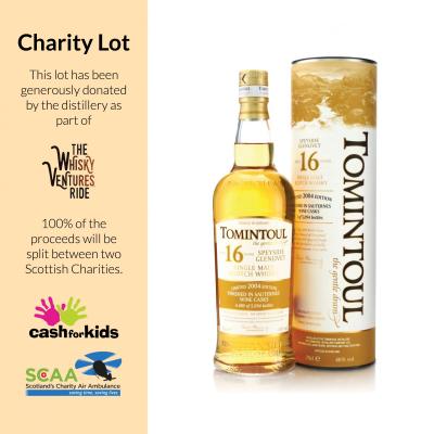 Tomintoul 2004 Sauternes Cask Finish 16 Year Old - Charity Lot Tomintoul 2004 Sauternes Cask Finish 16 Year Old - Charity Lot