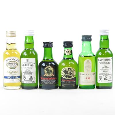 Miscellaneous Islay Single Malt Miniatures 6 x 5cl Miscellaneous Islay Single Malt Miniatures 6 x 5cl