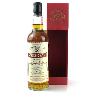 Royal Brackla 1992 Cadenhead's 23 Year Old / Claret Wine Cask