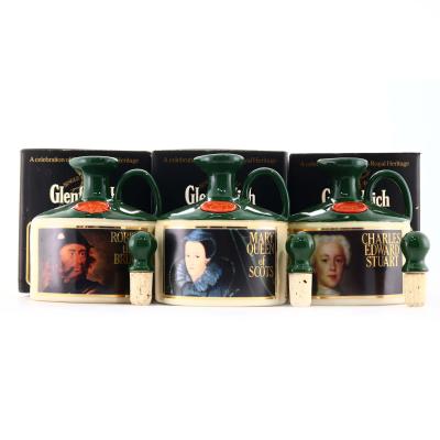 Glenfiddich  Stoneware Decanters 3 x 75cl