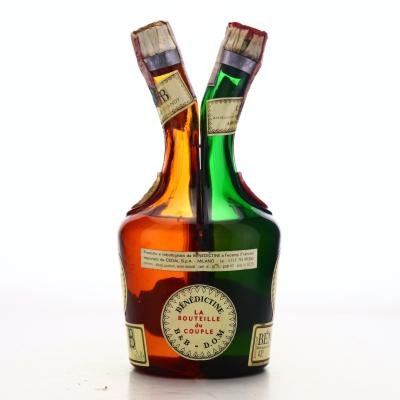 Benedictine D.O.M/B&D Liqueur Double Bottle 1970s