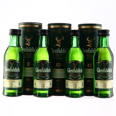 Glenfiddich 12 Year Old Miniature x 4 Glenfiddich 12 Year Old Miniature x 4