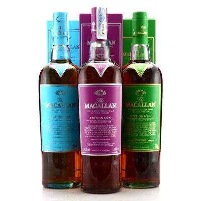 Macallan Edition No.4-6 Collection 3 x 70cl