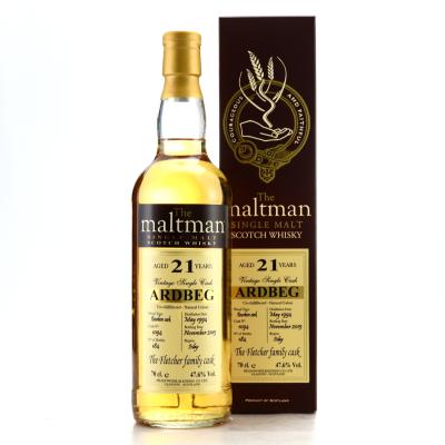 Ardbeg 1994 Maltman 21 Year Old / Fletcher Family Cask Ardbeg 1994 Maltman 21 Year Old / Fletcher Family Cask