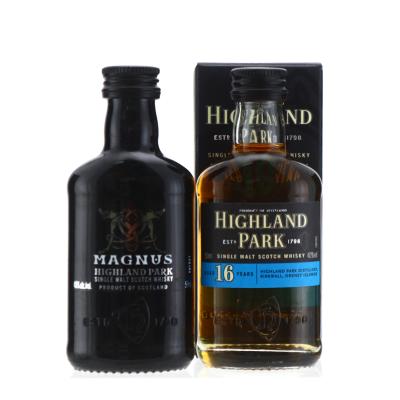 Highland Park Magnus & 16 Year Old Miniature x 2