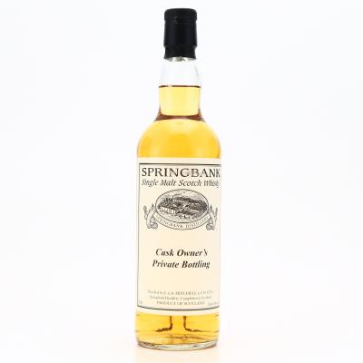 Springbank 1997 Private Bourbon Cask #128 / One of 24 Springbank 1997 Private Bourbon Cask #128 / One of 24