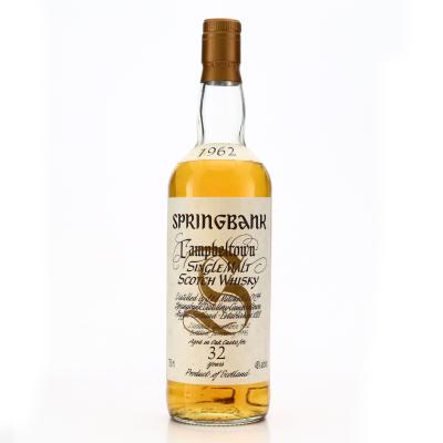 Springbank 1962 32 Year Old 75cl Springbank 1962 32 Year Old 75cl