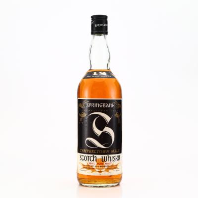 Springbank 12 Year Old 1970s / German Import Springbank 12 Year Old 1970s / German Import