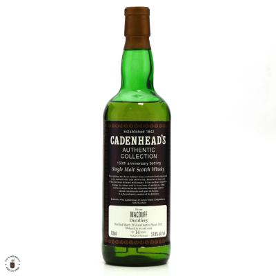 Macduff 1978 Cadenhead's 14 Year Old 75cl / 150th Anniversary Macduff 1978 Cadenhead's 14 Year Old 75cl / 150th Anniversary
