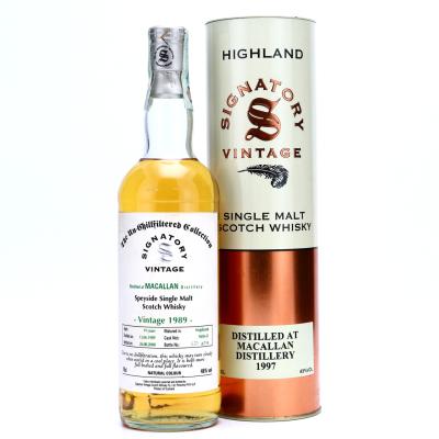 Macallan 1989 Signatory Vintage 19 Year Old Macallan 1989 Signatory Vintage 19 Year Old