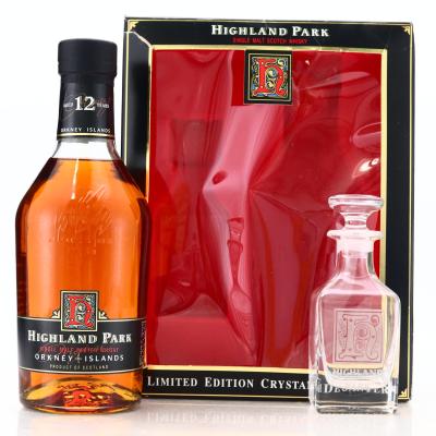 Highland Park 12 Year Old Crystal Decanter Gift Pack