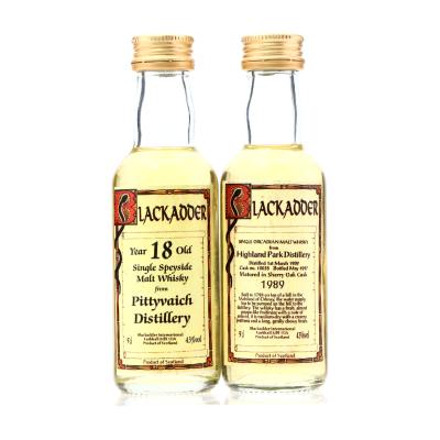 Highland Park 1989 & Pittyvaich Blackadder Miniature x 2 Highland Park 1989 & Pittyvaich Blackadder Miniature x 2