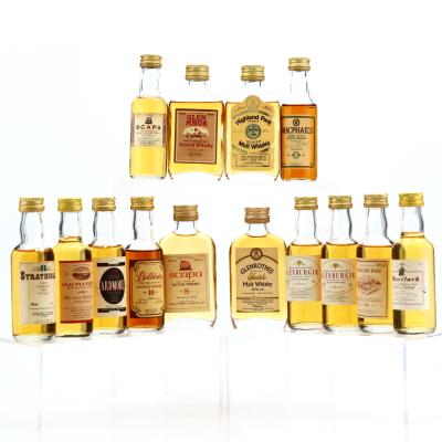 Gordon and MacPhail Miniature x 14 / Includes Closed Distilleries