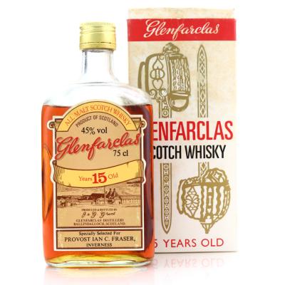 Glenfarclas 15 Year Old 1980s / Provost Ian C. Fraser