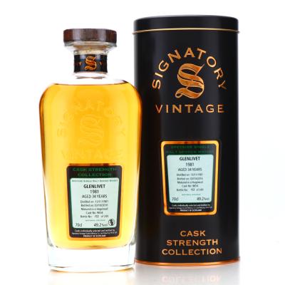 Glenlivet 1981 Signatory Vintage 34 Year Old Cask Strength