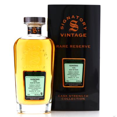 Glencraig 1976 Signatory Vintage 40 Year Old Cask Strength