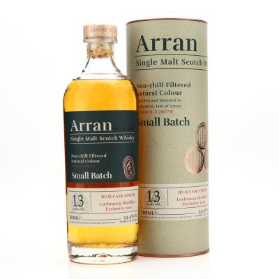 Arran 13 Year Old Small Batch Rum Cask / Lochranza Distillery Shop