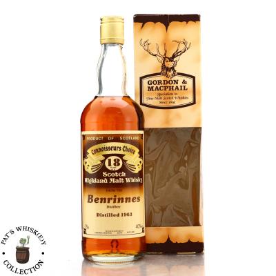 Benrinnes 1963 Gordon and MacPhail 18 Year Old