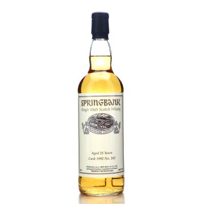 Springbank 1992 Private Cask 25 Year Old #242