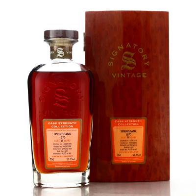 Springbank 1970 Signatory Vintage 36 Year Old Cask Strength 