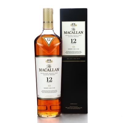 Macallan 12 Year Old Sherry Oak 75cl / US Import