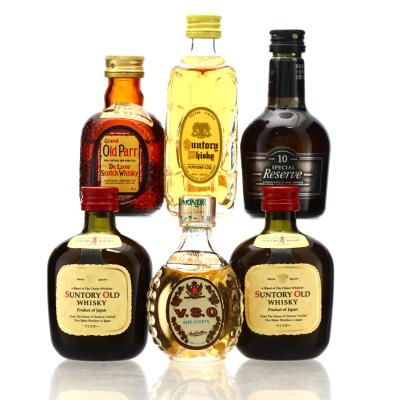 Japanese Whisky & Brandy Miniature x 6