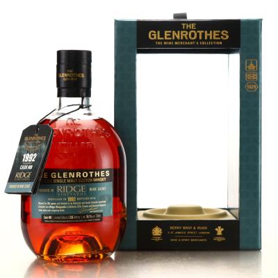 Glenrothes 1992 Single Wine Cask Finish 24 Year Old #8 / Ridge Vineyard