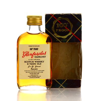 Glenfarclas 8 Year Old Grant Bonding Co 100 Proof Miniature 1970s