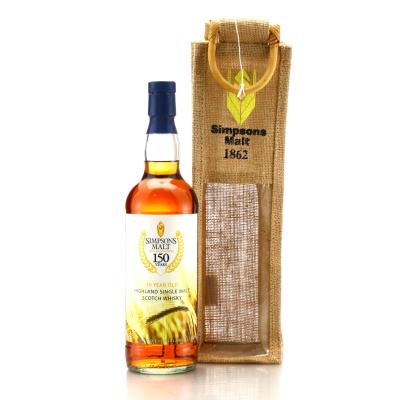 Simpsons Malt 30 Year Old Highland Single Malt / 150th Anniversary