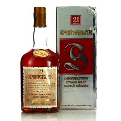 Springbank 21 Year Old John Mitchell 75cl / US Import