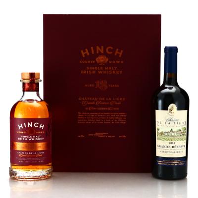 Hinch 18 Year Old Irish Whiskey with Chateau De La Ligne 2 x 70cl