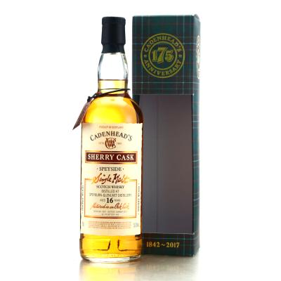 Speyburn 2001 Cadenhead's 16 Year Old Sherry Cask