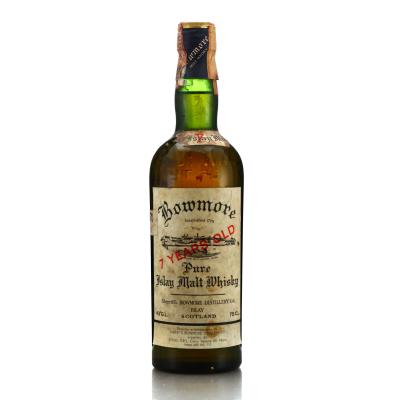 Bowmore 7 Year Old Sherriff's 1970s / Thomas McAndie Glass - Cogis Import