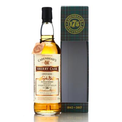 Speyburn 2001 Cadenhead's 16 Year Old Sherry Cask / 175th Anniversary