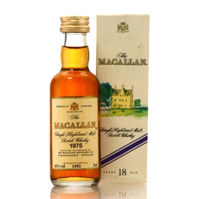 Macallan 1975 18 Year Old Miniature