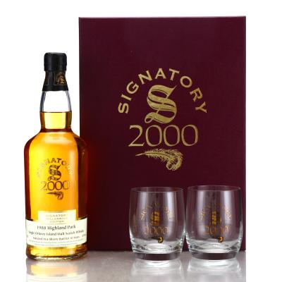 Highland Park 1988 Signatory Vintage 10 Year Old Millennium Edition Gift Pack