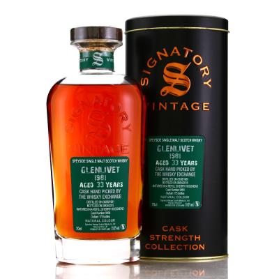 Glenlivet 1981 Signatory Vintage 33 Year Old Cask Strength / TWE