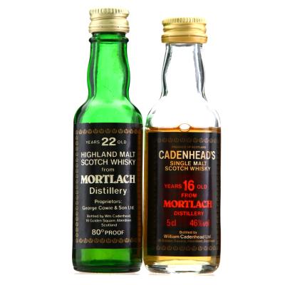 Mortlach Cadenhead's Miniature x 2