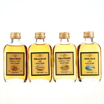 Gordon and MacPhail 'Pride of' Miniatures x 4