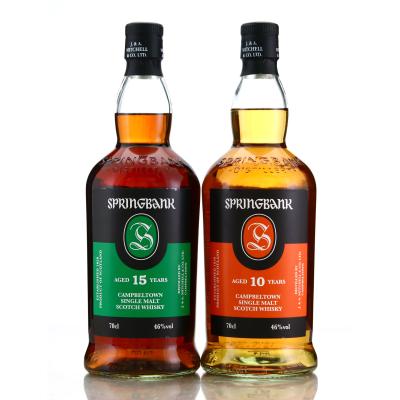 Springbank 10 Year Old & 15 Year Old 2 x 70cl