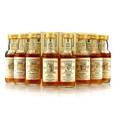 Gordon and MacPhail Connoisseurs Choice Miniatures x 8