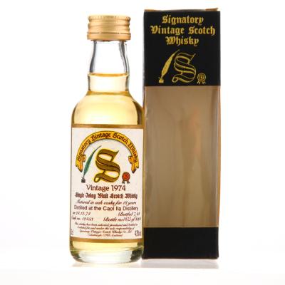 Caol Ila 1974 Signatory Vintage 18 Year Old Miniature